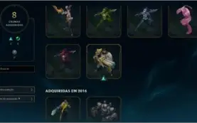 Conta lol 96 skins,mais de 1000R$ em RP,borda GOLD3 SOLO/DUO