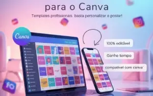 Kit Perfil Profissional  Mais de 700 Posts Canva