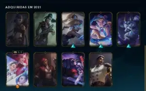 Conta Lol 18 Skins (1 Ultimate 10 Épicas 4 Legado)