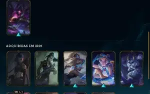Conta Lol 18 Skins (1 Ultimate 10 Épicas 4 Legado)
