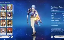 Conta Genshin Impact AR57 - Ei, Zhongli, Ganyu + 100 primo