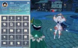 Conta de genshin impact ( Venti, Nahida, Qiqi e mona )
