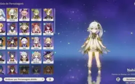 Conta de genshin impact ( Venti, Nahida, Qiqi e mona )