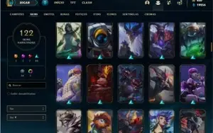 Conta prata 4 com TODOS os champs e 122 Skins + 820 RP