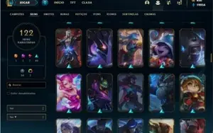 Conta prata 4 com TODOS os champs e 122 Skins + 820 RP