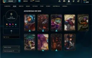 Conta ouro 4 com 28 Champs e 9 Skins
