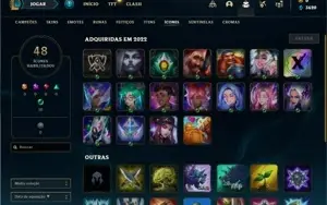 Conta ouro 4 com 28 Champs e 9 Skins