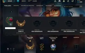 Conta ouro 4 com 28 Champs e 9 Skins