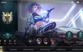 MAIN TOP/MID: ESMERALDA IV + 16 SKINS + 46 CAMPEÕES