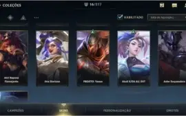 MAIN TOP/MID: ESMERALDA IV + 16 SKINS + 46 CAMPEÕES