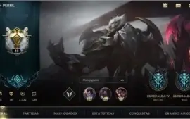 MAIN TOP/MID: ESMERALDA IV + 16 SKINS + 46 CAMPEÕES