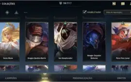 MAIN TOP/MID: ESMERALDA IV + 16 SKINS + 46 CAMPEÕES