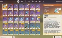 CONTA AR 50 VENTI + DILUC + JEAN + ZHONGLI + 1 ARMA 5*