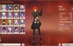 CONTA AR 50 VENTI + DILUC + JEAN + ZHONGLI + 1 ARMA 5*