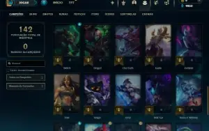Diamante 4 com 41 Champs e 16 Skins