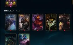 Conta league of legends 85 skins diamante season passada