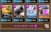 conta Clash royale C/ LENDARIA ARENA 8