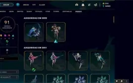 CONTA DE 2015: 734 SKINS