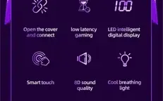 Novos fones de ouvido sem fio 5.1 bluetooth