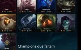 CONTA OURO IV - 152 SKINS - NIVEL 133 - CONTA DE 2014/2013