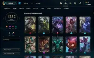 V> CONTA NO LOL ,1246 SKINS PAX TF , 180 CHROMAS , SKINS TFT