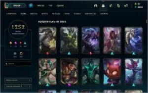V> CONTA NO LOL ,1246 SKINS PAX TF , 180 CHROMAS , SKINS TFT