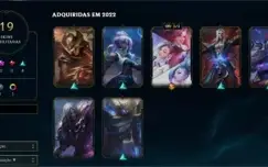 CONTA LOL, PRATA 2, 59% DE WINRATE, 19 SKINS, 1 SKIN ULTIMAT