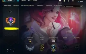 CONTA LOL, PRATA 2, 59% DE WINRATE, 19 SKINS, 1 SKIN ULTIMAT