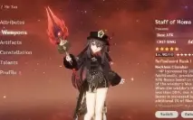 GENSHIN AR58 Hutao C1 + Homa + 16 personagens T5+ 6 armas T5