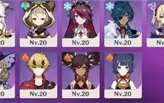 AR 56 Baal + Lança - Ayaka - Kazuha - Eula - Hutao - Zhongli