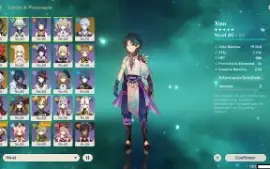 Conta Ar47 com Dehya,Xiao,Lança de jade,Ayato,Luz das Folhas