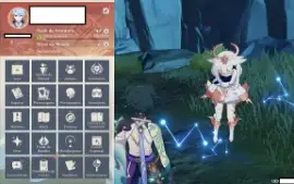 Conta Ar47 com Dehya,Xiao,Lança de jade,Ayato,Luz das Folhas