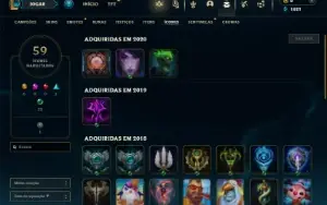 Bronze 4 com 35 Champs e 6 Skins
