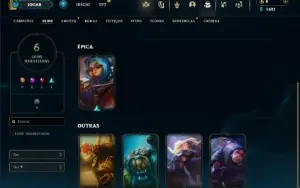 Bronze 4 com 35 Champs e 6 Skins