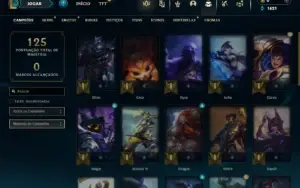 Bronze 4 com 35 Champs e 6 Skins