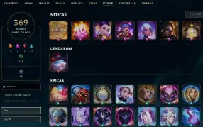CONTA LVL 309 com 279 skins e 96 espólios de skins + 941RP