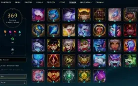 CONTA LVL 309 com 279 skins e 96 espólios de skins + 941RP