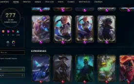 CONTA LVL 309 com 279 skins e 96 espólios de skins + 941RP