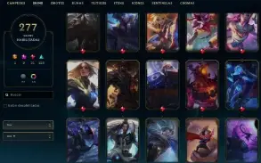 CONTA LVL 309 com 279 skins e 96 espólios de skins + 941RP