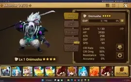 Conta Reroll Kinki - Onimusha de luz