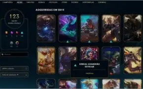 conta ouro 4, 123 skins
