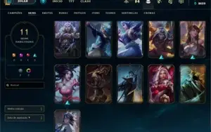 Conta Diamante 1 League of Legends sem email confirmado.