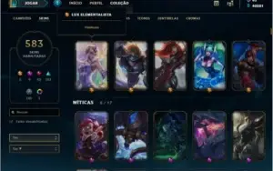 CONTA LEAGUE OF LEGENDS  TOP PARA COLECIONADOR