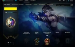 CONTA LEAGUE OF LEGENDS  TOP PARA COLECIONADOR