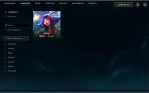 Conta League Of Legends - Ouro III, 144 Campeões e 210 skins