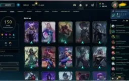 Conta lol com 4 skins Ultimates e 4 skins prestígios