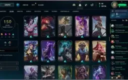 Conta lol com 4 skins Ultimates e 4 skins prestígios