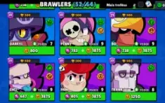 Brawl Stars | 17779 Troféus | 4 Lendarios | 12 Cromaticos