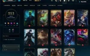 Conta lol 253 skins todos campeões