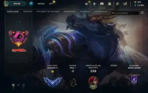 Conta LOL d4 80 skins